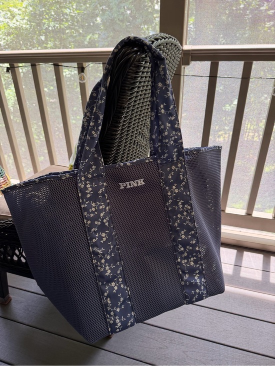 PINK Victoria's Secret Handbags - PINK Victoria's Secret Large Mesh Tote Bag